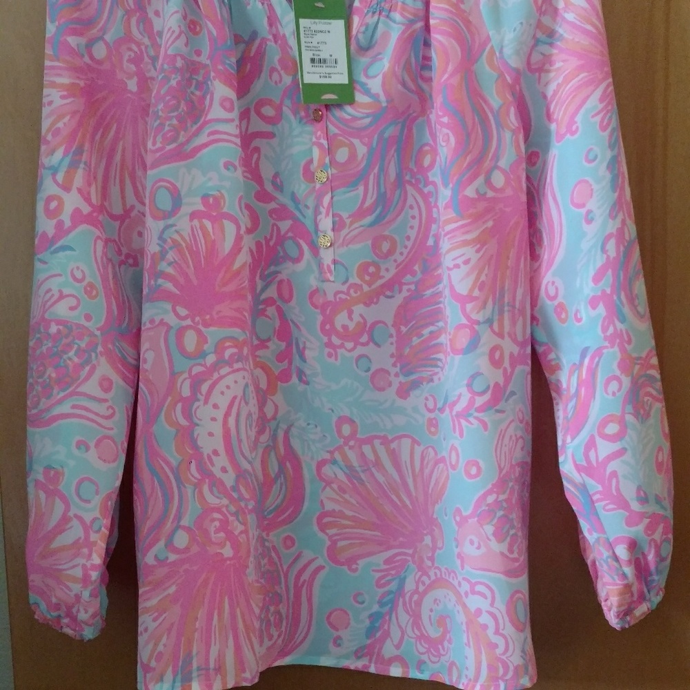 NWT Lilly Pulitzer Elsa Top - Pink Pout Too Much B